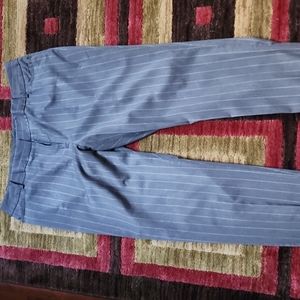 Ashley Stewart Gray Dress Slacks with White Pin Stripes for business or casual
